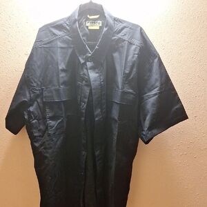First Tactical Men's Black Button Down Shirt
